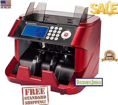 #ad CARNATION Bank money counter machine USED amp; Counterfeit Bill Detector UV and MG $118.99