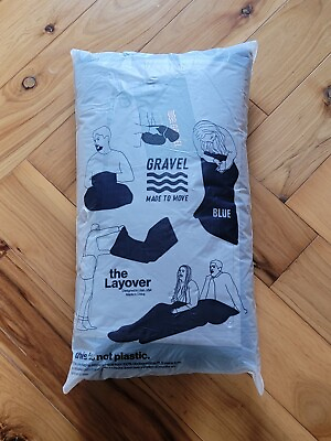 #ad Gravel Layover™ Travel Blanket Insulated and Packable BLUE NEW SEALED $60.00