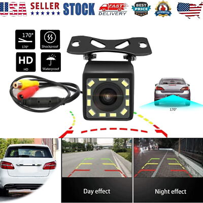 #ad 170° CMOS Car Rear View Backup Camera Reverse Parking HD Night Vision Waterproof $6.95