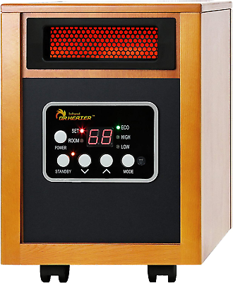 #ad 1500W Infrared Portable Space Heater Dual Heating System Heat Up a Large Room $222.99