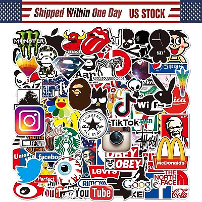 #ad #ad 100 pcs lot Sticker Bomb Decal Vinyl Roll Car Skate Skateboard Laptop Luggage $5.99