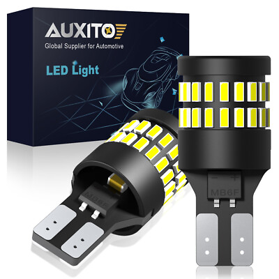 #ad AUXITO T15 LED Reverse Back Up Light Bulb 921 912 W16W Super White 6000K 1800LM $8.99