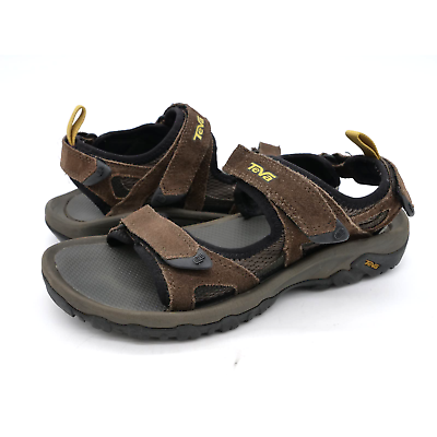 #ad Teva Sandals Mens 8 Brown Suede Katavi 2 Sport Adjustable Hook amp; Loop Straps $34.99
