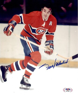 #ad Frank Mahovlich autographed signed 8x10 photo NHL Montreal Canadiens PSA COA $39.99