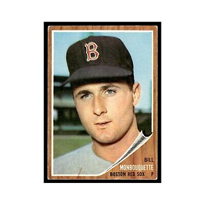 #ad 1962 Topps Baseball Card Bill Monbouquette Red Sox #580 $9.50