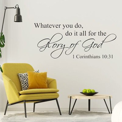 Adhesive Quote Wall Sticker Bedroom Living Room Wall Decal Home AOS $8.73