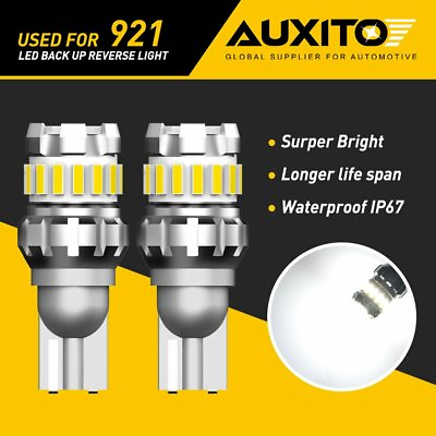 #ad AUXITO 921 912 LED Back Up Light Bulbs 6500K T15 Pure White Halogen Replacement $9.59