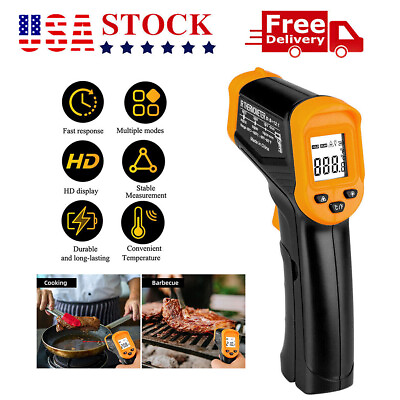 #ad Digital Industrial Infrared Thermometer Gun IR Laser Non Contact High Temp Meter $12.99