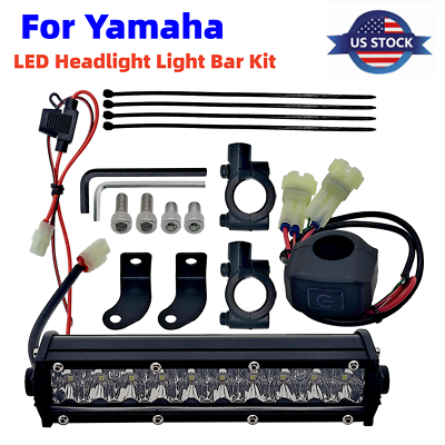 #ad LED Headlight Light Bar Kit For Yamaha YZ250f YZ450F TTR110 230 CRF30F CRF450RX $24.99