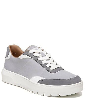 #ad Vionic Suede Nubuck Lace up Platform Sneakers Elsa Gray Grey 6 M New Shoes SH8 $44.99
