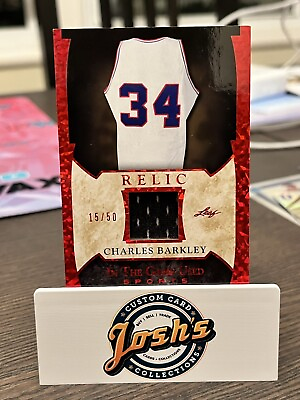 #ad 2022 Leaf ITG Used Sports Red #5 Charles Barkley Game Used Jersey Card #15 50 $40.00