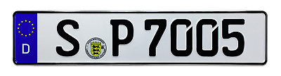 #ad Porsche Stuttgart Front German License Plate $34.99
