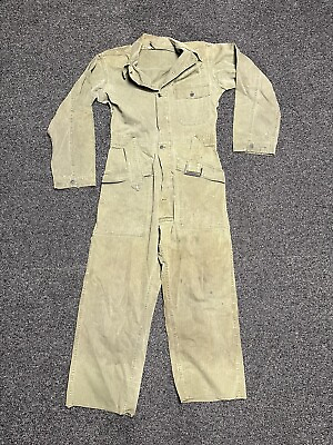 #ad WWII US Army Air Force USAF Summer Flying Suit Made By Debway Hats Size 38L $139.99