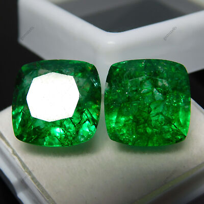 #ad 18 Ct Natural Untreated Green Colombian Emerald Certified Loose Gemstone $17.86