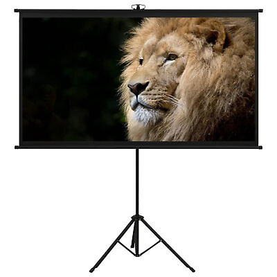 #ad Festnjght Projection Screen Moive or Office Presentation with D3I0 $116.56