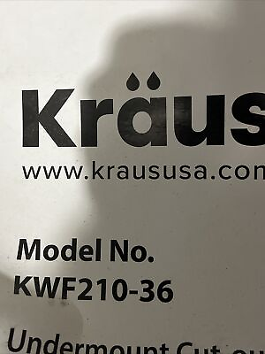 #ad Kraus KWF210 36 Kore 35 7 8quot; Farmhouse Single Basin Stainless Stainless Steel $379.05