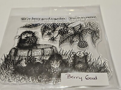 #ad Berry Good House Mouse Style Clear Stamp Set New $9.99