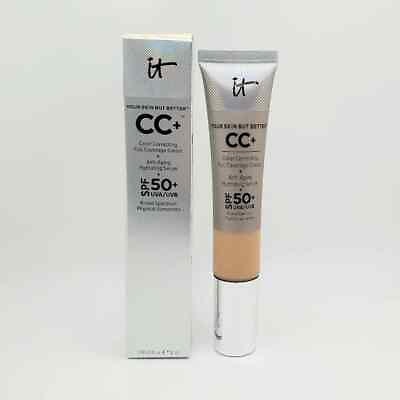 #ad IT Cosmetics Your Skin But Better CC Full Coverage Cream SPF50 Medium New in Box $18.00