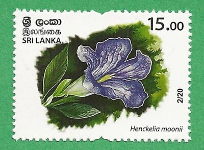 #ad Sri Lanka Gesneriad Flower stamp MNH 2020 Scott 2229 $0.99