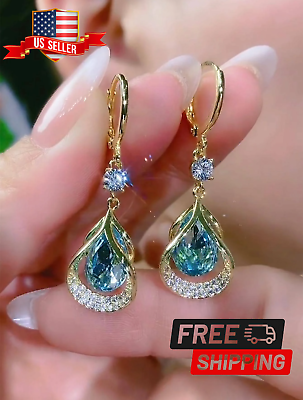 #ad Women’s Earring Water Drop Cubic Zirconia Tear Drop Fashion Jewelry For Daily $7.11