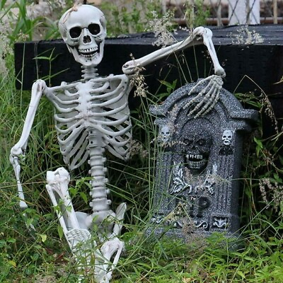 #ad Skeleton 5.6FT Halloween Full Body Life Size Skeleton Prop Haunted House Decor $198.80