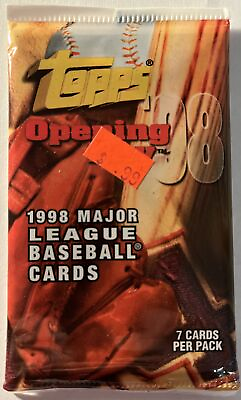 #ad 1998 Topps Opening Day Baseball Card Sealed Pack 1 Pack B5 $2.99