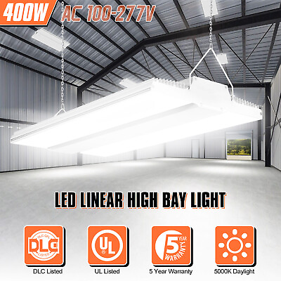 400W LED Linear High Bay Light 60000LM Commercial Shop Lights Fixture 5000K $135.15