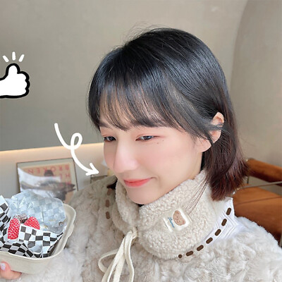 #ad Cute Bear Ear Bag Ear Warmer Women Plush Earmuff Lace UP Ear Cover Female C $5.71