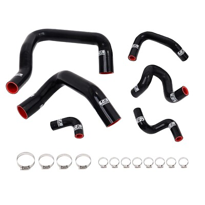 #ad Silicone Radiator Hose Piping Kit Fit For 1986 1993 Mustang GT LX Cobra V8 V6 MT $51.29