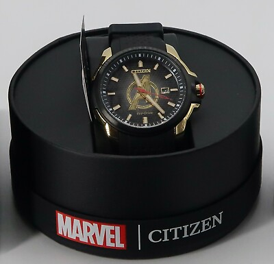 #ad Citizen Eco Drive Marvel#x27;s Avengers Men#x27;s Date Indicator 44mm Watch AW1155 03W $245.00