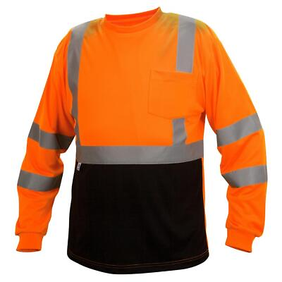#ad HI VIS ANSI CLASS 3 REFLECTIVE LONG SLEEVE ROAD WORK VISIBILITY SAFETY T SHIRT $14.95
