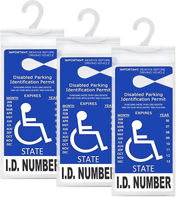 #ad #ad Handicap Placard Holder for Auto Disabled Parking Permit Sign Holder $6.99