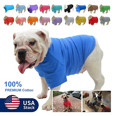 #ad Pet Clothing Dog Costumes Basic Blank T Shirt Tee Shirts for Large Small Dogs $15.99