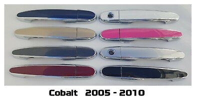 #ad Custom Black OR Chrome Door Handle Overlays 2005 2010 Chevy Cobalt U PICK CLR $75.00