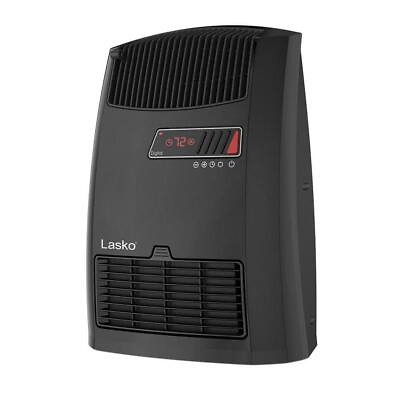 #ad Lasko Electric Digital Ceramic Space Heater 13quot; 1500Watt W Warm Air Motion Black $53.32