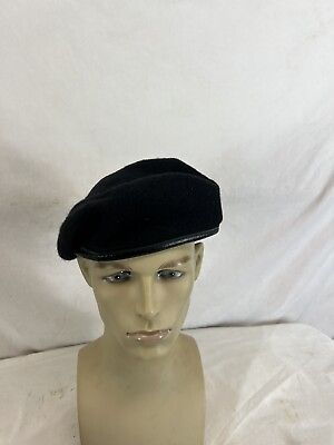 GI US Army Black Wool Beret Genuine Issue Military Beret Without Flash New 7 1 4 $16.95