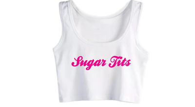 #ad Sugar Baby Fun Flirty Sexy Womens Crop Top C $35.00