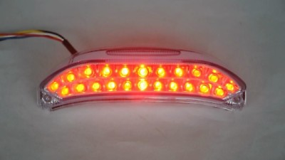 #ad Sequential Tail light LED Clear Integrated turn signal Honda 2013 2020 CBR600RR $59.36