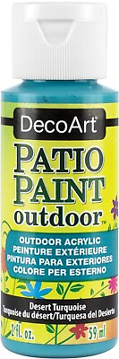 #ad DecoArt Patio Paint 2oz Desert Turquoise $8.32