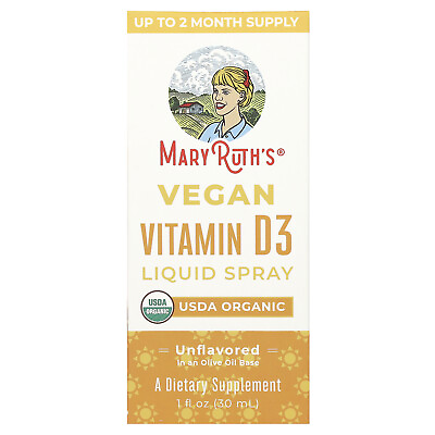 #ad Vegan Vitamin D3 Liquid Spray Unflavored 1 fl oz 30 ml $19.95