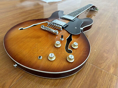 #ad Custom Jazz Electric Guitar 335 Semi hollow 6 strings ln stock $290.00