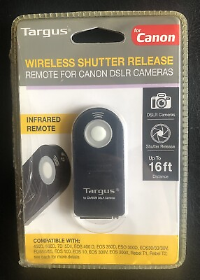 #ad Targus Wireless Shutter Release Infrared Remote For Canon DSLR Cameras NEW READ $9.95