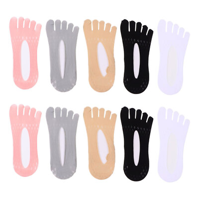 #ad 5 Pairs Toe Socks Five Toe Socks Women Invisible Socks Toe Socks No Show $10.89