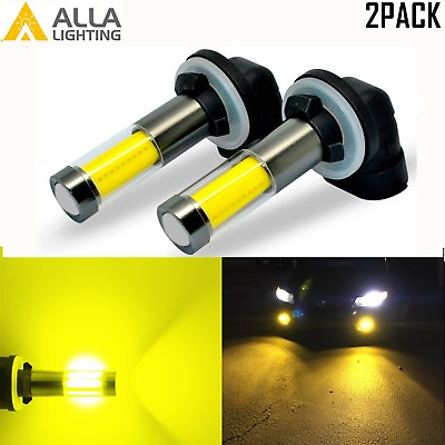 #ad AllaLighting 3000K 881 LED Driving Fog Light Bulb Replacement Lamp Bright Yellow $24.98