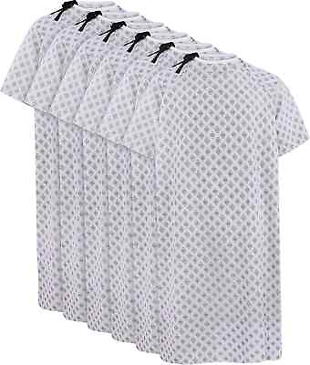 #ad 6 Pack Cotton Blend Unisex Hospital Gown Back Tie 45quot; L amp; 61quot; W Utopia Care $37.84