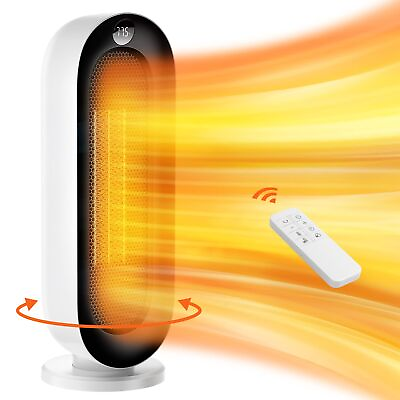 #ad Electric Space Heater for Indoor Use – Ilake 90° Oscillating Space Heater Remote $86.00