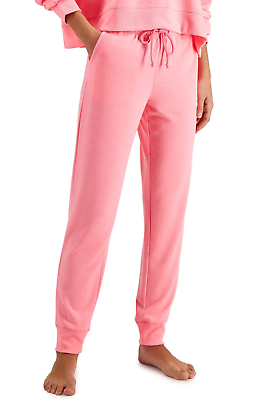 #ad JENNI Women#x27;s On Repeat Super Soft Jogger Pants XS X Small Pink Fun Sleepwear $19.99