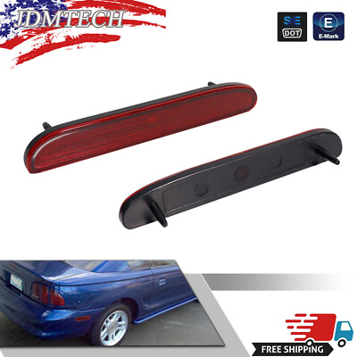 #ad Euro style Red Lens Rear Side Marker Light Reflectors For 1994 1998 Ford Mustang $16.99