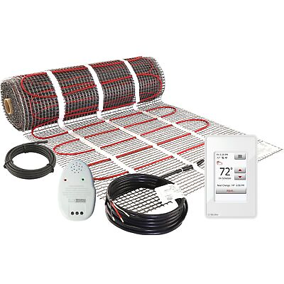 #ad LuxHeat Mat Kit 120v 10 150sqft Electric Radiant Floor Heating System Tile and $334.00