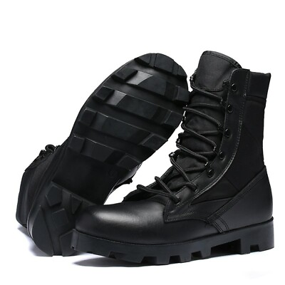 #ad Mens New High Top Combat Army Boots Tactical Safety Desert Military Work Shoes $87.95